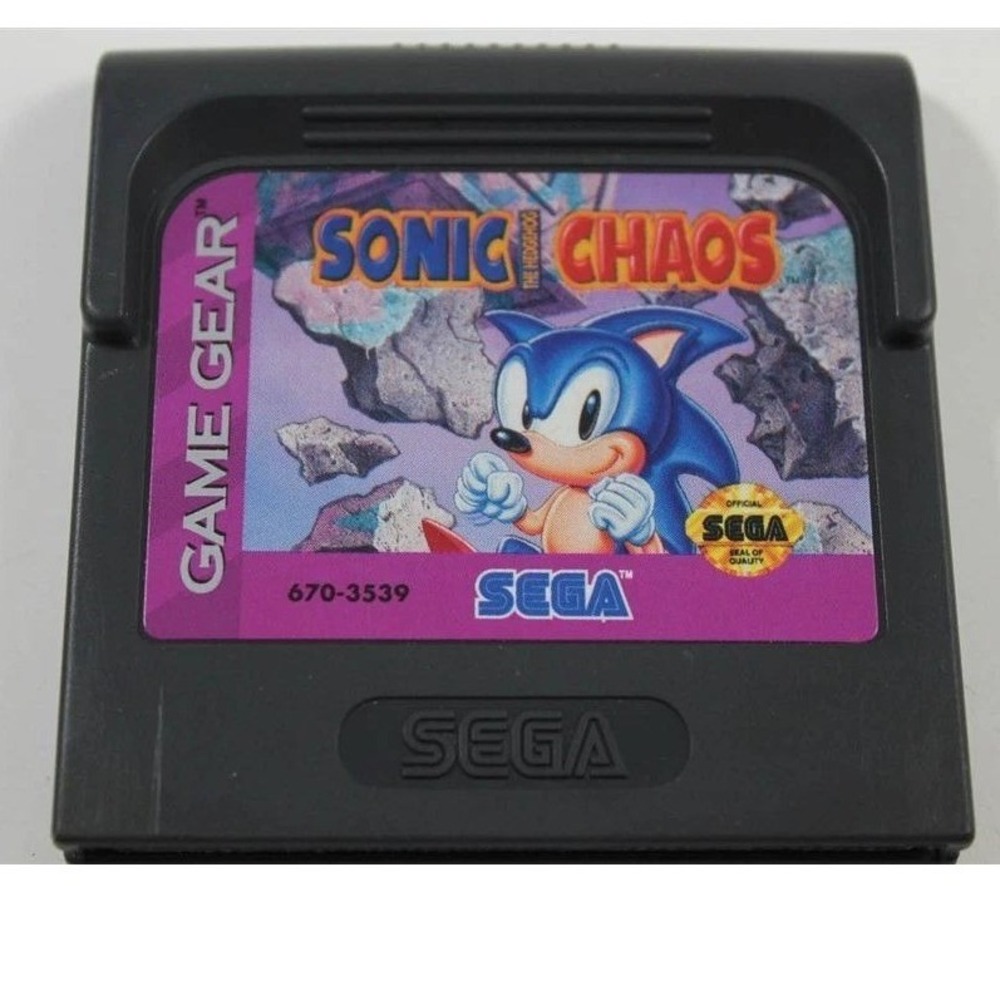 Sonic Chaos Sega Game Gear Video‎ Game Cartridge 670-3539 Authentic Retro Sonic